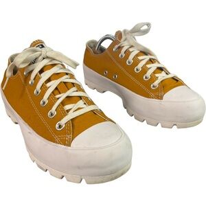 Converse Chuck Taylor All Star Low 'Seasonal Lugged Size 9.5 Saffron Yellow
